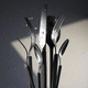 plastic cutlery / stainless steel / lava / not specified