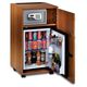 contemporary mini bar cabinet / stained wood / home