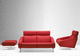 contemporary sofa / fabric / leather / reclining