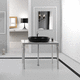 countertop washbasin / ceramic / high-gloss / matte finish
