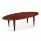 contemporary table / wooden / metal base / rectangular