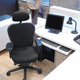 contemporary executive chair / fabric / with headrest / high-back