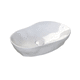 countertop washbasin / oval / without hole / without overflow