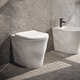 floor-standing toilet / ceramic / home / commercial