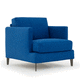 contemporary armchair / fabric / wooden / with removable cushion
