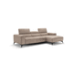 modular sofa / contemporary / fabric / leather