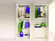 contemporary wardrobe / wooden / with swing doors / child's