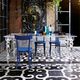 traditional table / methacrylate / PMMA base / rectangular