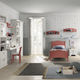 white children's bedroom furniture set / red / melamine / unisex