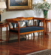 Biedermeier style sofa / multi-color / cherrywood / 2-person