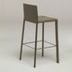 contemporary bar chair / leather / metal / upholstered