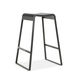 contemporary bar stool / painted metal base / with footrest / contract