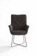 contemporary armchair / leather / bridge / brown
