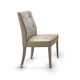 contemporary dining chair / indoor / fabric / leather