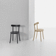 contemporary chair / indoor / ash / ash base