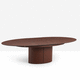 contemporary dining table / wooden / painted metal base / rectangular