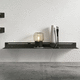 wall-mounted shelf / contemporary / metal / living room