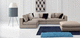 modular sofa / contemporary / beige / gray