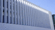 cement-glass composite solar shading / for facade / vertical
