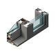 sliding patio door / aluminum / triple-glazed / acoustic