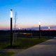 contemporary light column / aluminum / steel / polycarbonate