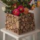 wooden cachepot
