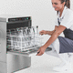 simple dishwasher / for commercial kitchen / free-standing / for cutlery