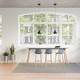 contemporary high bar table / oak / solid wood / wood