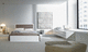 double bed / contemporary / upholstered / leather