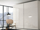 contemporary wardrobe / glass / with swing doors