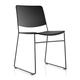 contemporary chair / indoor / polyolefin / steel base
