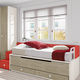 pull-out bed / single / contemporary / with drawer
