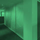 removable partition / plasterboard / commercial / corner