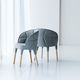 contemporary chair / fabric / ash / upholstered