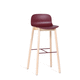 contemporary bar chair / indoor / fabric / leather