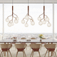 contemporary chandelier / metal / glass / 5 light