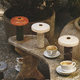 portable lamp / blown glass / marble / contemporary
