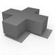 modular upholstered bench / contemporary / coated foam / commercial