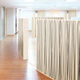 fabric room divider / commercial / free-standing / indoor