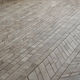 engineered parquet floor / matte / glued / strip