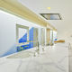 porcelain stoneware countertop / kitchen / white / satin finish
