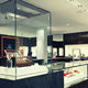 contemporary display case / countertop / built-in / glass