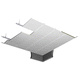 galvanised steel suspended ceiling / panel / for office / for clean rooms
