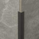 aluminum edge trim / silver-colored / white / black
