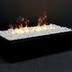 3-sided fireplace insert / electric / remote-controlled / flame effect