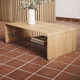 contemporary coffee table / oak / walnut / oiled wood