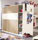contemporary wardrobe / wooden / with swing doors / child's