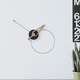 contemporary clock / wall-mounted / analog / walnut