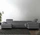 modular sofa / corner / contemporary / gray