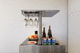 commercial beverage cooler / integrated lighting / 2 temperatures / custom-made